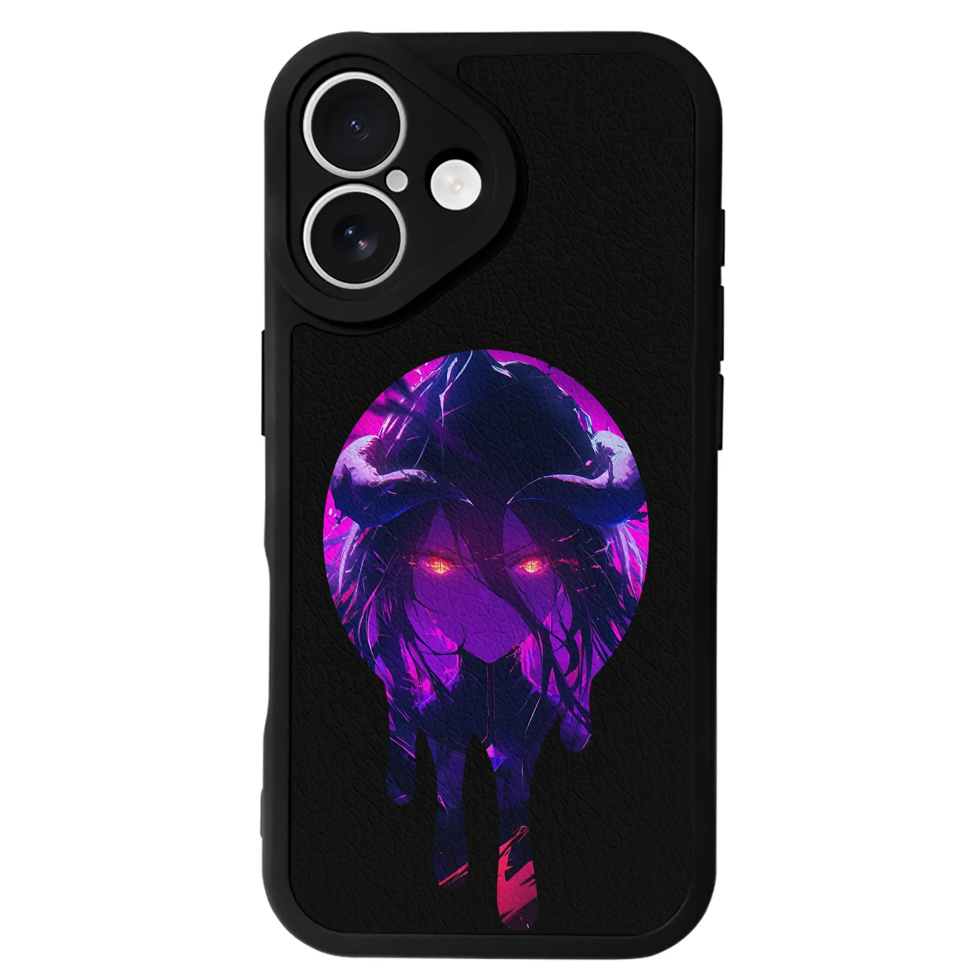 オーバーロード グッズ アルベド - IPhone 16シリーズ対応 ・ シリコンスマホケース ・ レザー調 ・ 高精度フィット ・ 耐衝撃 ・ ワイヤレス充電対応 ・ 精密カット